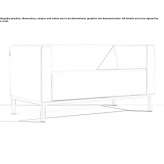 Skórzana sofa 2-osobowa Arceto