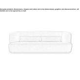Sofa materiałowa 4-osobowa Veikkari
