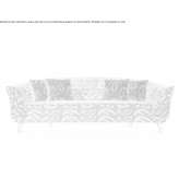 Sofa tapicerowana 3-osobowa z tkaniny Bains