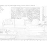 Leather sectional sofa with chaise longue Konary