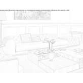 Pikowana sofa segmentowa Corongo