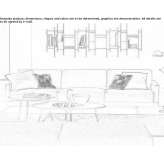 3-seater fabric sofa Lehre