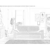 3-seater fabric sofa bed Flitwick