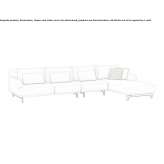 Sofa 4 osobowa z szezlongiem Areso