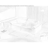 Sofa with headrest Dettum