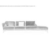 Segmentowa sofa materiałowa Merced