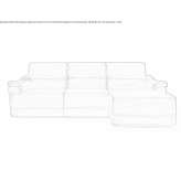 Leather sectional sofa with footstool Viesite