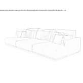 Relaxing fabric sofa Murillo