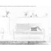 3-seater fabric sofa bed Flitwick