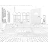 Sectional fabric sofa with a chaise longue Calaf