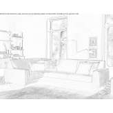 Fabric corner sofa Baulon