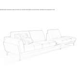 Leather sectional sofa with coffee table Portneuf
