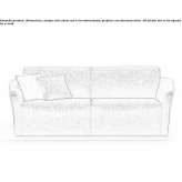 Materiałowa rozkładana sofa ze zdejmowanym pokrowcem Leitza