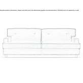 Fabric sofa with removable cover Rubiera