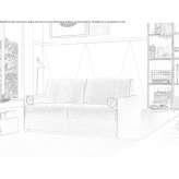 3-seater fabric sofa bed Flitwick