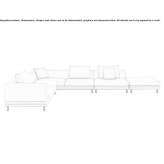 5-seater corner sectional sofa Espanola
