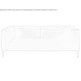 Sofa materiałowa segmentowa ze zdejmowanym pokrowcem Pourrain