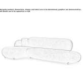 Sofa materiałowa z szezlongiem Desa