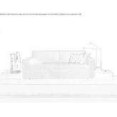 2-osobowa rozkładana sofa z tkaniny Pica