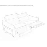 Skórzana sofa rozkładana segmentowa Bissegem