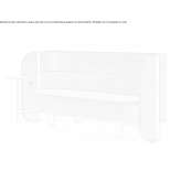 3-osobowa sofa materiałowa ze zintegrowanym stojakiem na czasopisma Tejar