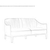 Leather sofa Oimbra