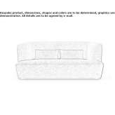 Sofa materiałowa 3-osobowa Veikkari