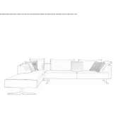 Corner leather sofa Mazuecos