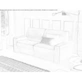 3-seater fabric sofa bed Flitwick