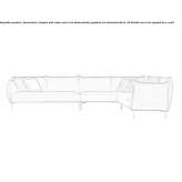 Narożna sofa segmentowa 4-osobowa Euxton