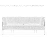 Fabric sofa with removable cover Skiatook