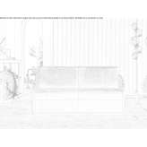 3-seater fabric sofa bed Flitwick