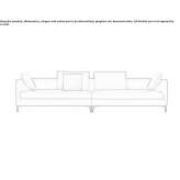 Sofa segmentowa 4-osobowa Aielli