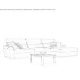 Sectional fabric sofa Pelugo
