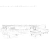 Sectional fabric sofa Pelugo