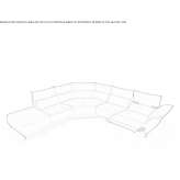 Fabric corner sofa Manasia