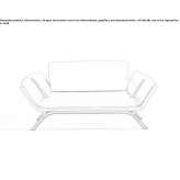 A two-seater fabric sofa with a removable cover Samsat