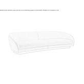 4-seater velvet sofa Karaagil