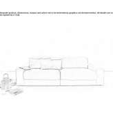 3-seater sofa Osidda