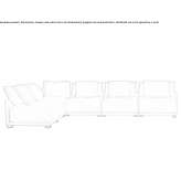 Fabric corner sofa Fiscal