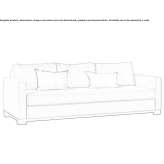 Sofa materiałowa ze zdejmowanym pokrowcem Crowell