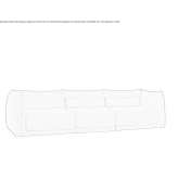 Segmentowa sofa materiałowa Penndel