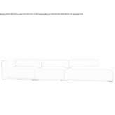 Segmentowa sofa materiałowa Feucht