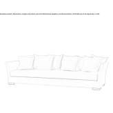 Sofa z tkaniny Guillena