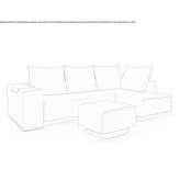 Modular 3-seater sectional sofa Formosa