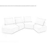 Modular sectional sofa made of fabric Oviedo