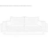 Sectional modular 2-seater fabric sofa Kaspiysk