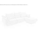 Modular sectional sofa made of fabric Santeny