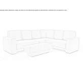 Corner modular fabric sofa Maricao