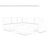 Corner modular fabric sofa Maricao